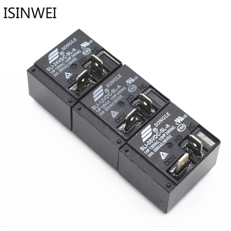 Rơle điện SLI-05VDC-SL-A SLI-12VDC-SL-A SLI-24VDC-SL-A 5V 12V 24V 30A HF2160 4PIN