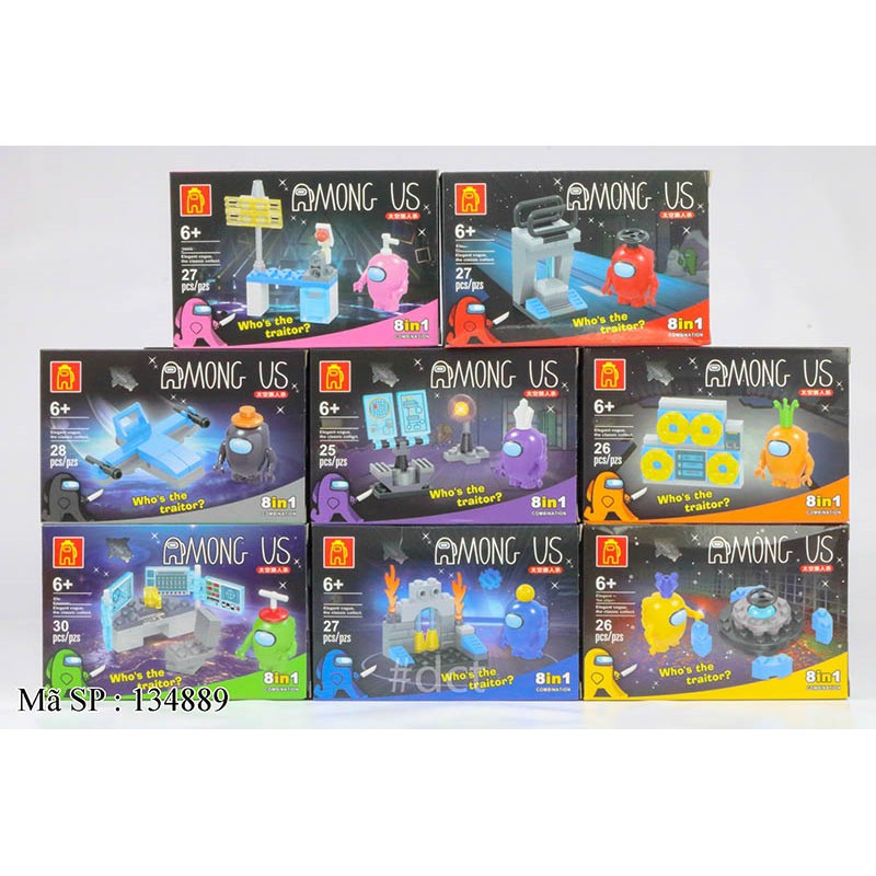 Hộp lego ráp among us - Mẫu ngẫu nhiên (8 kiểu)