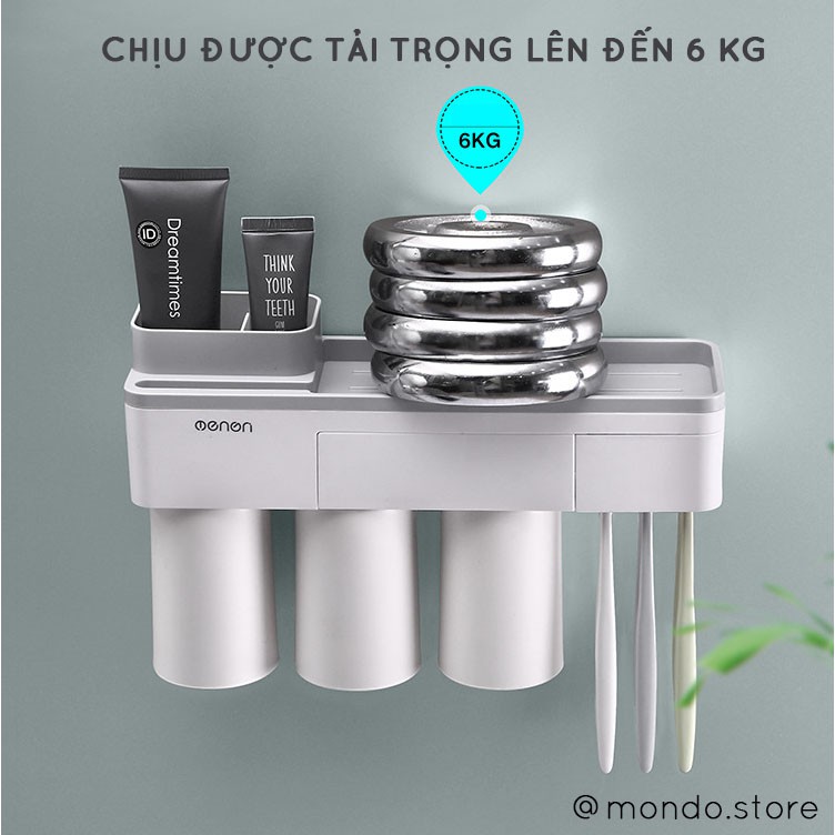 Kệ để bàn chải nhà tắm dán tường chịu lực