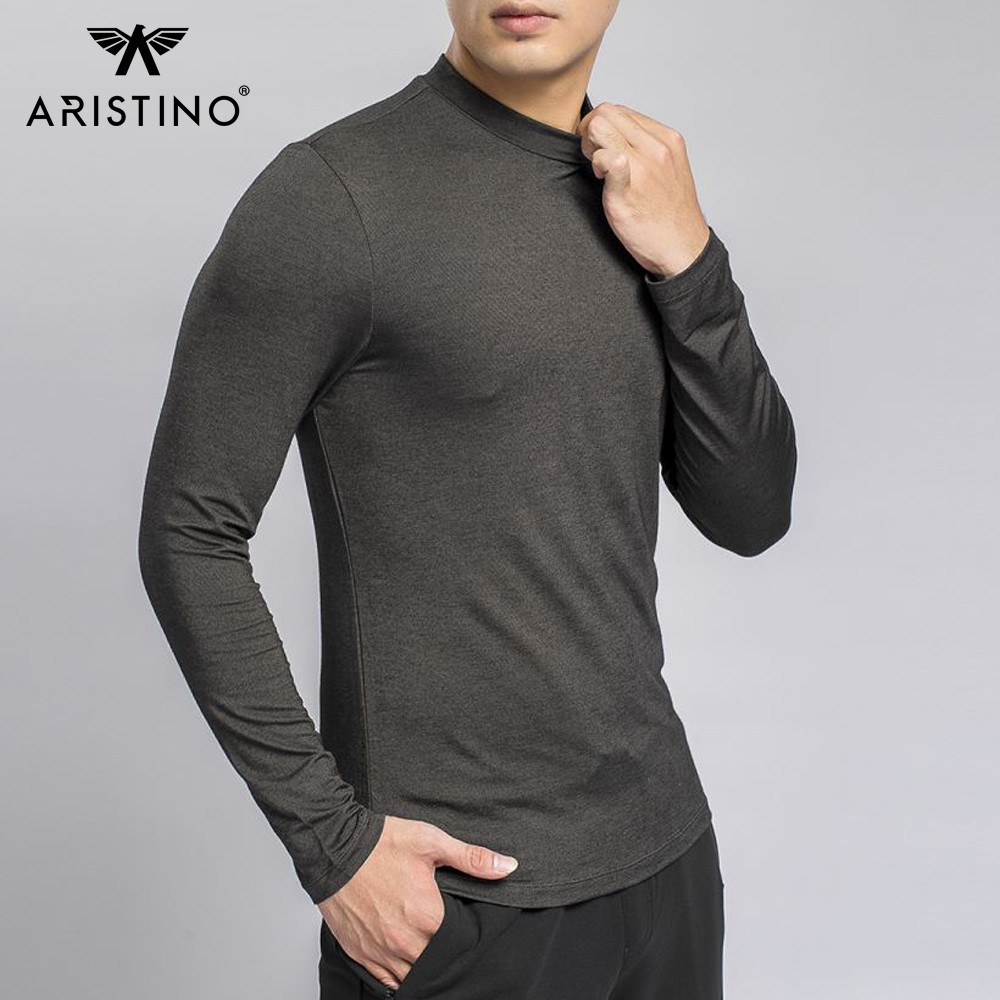 Áo thun nam dài tay, áo giữ nhiệt siêu nhẹ siêu ấm đàn hồi tốt ARISTINO - ALT002W8