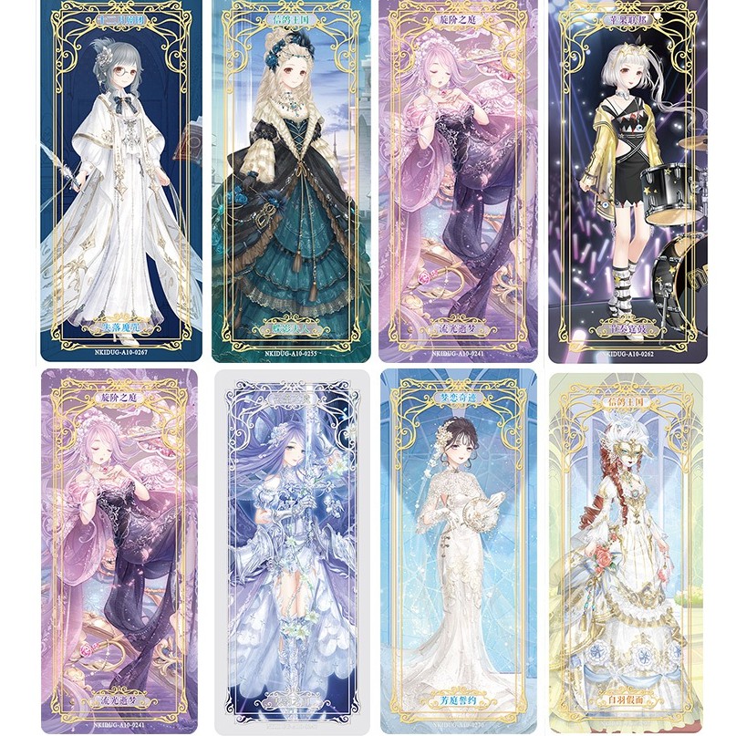 Bộ thẻ bài Ngôi Sao Thời Trang Miracle Nikki S7 Mê Chi Các 7 - postcard, bookmark