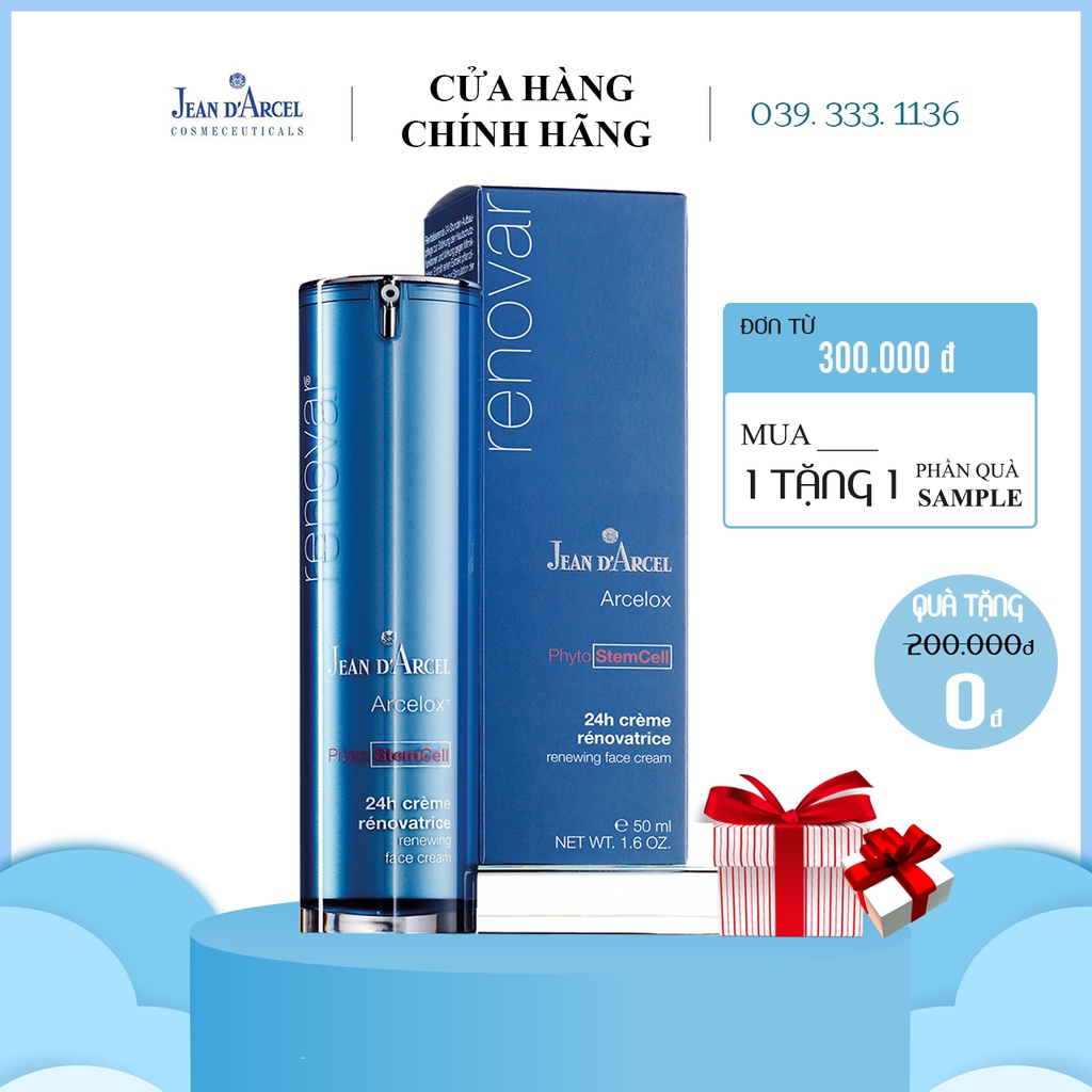 [CHÍNH HÃNG] Kem dưỡng giúp trẻ hoá và sáng da Jean D'arcel_ Renewing face cream 50ML