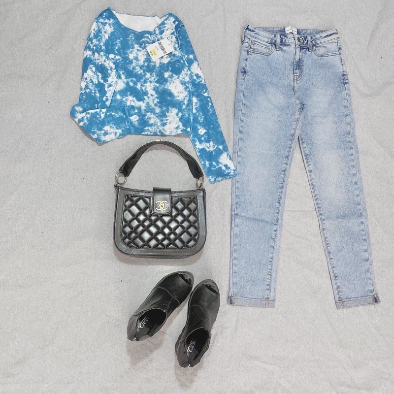 Quần jeans nữ baggy slim