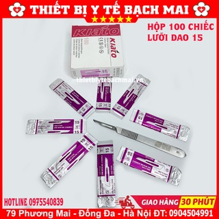 Combo 100 Lưỡi Dao Số 11 + Cán Dao Mổ Số 3