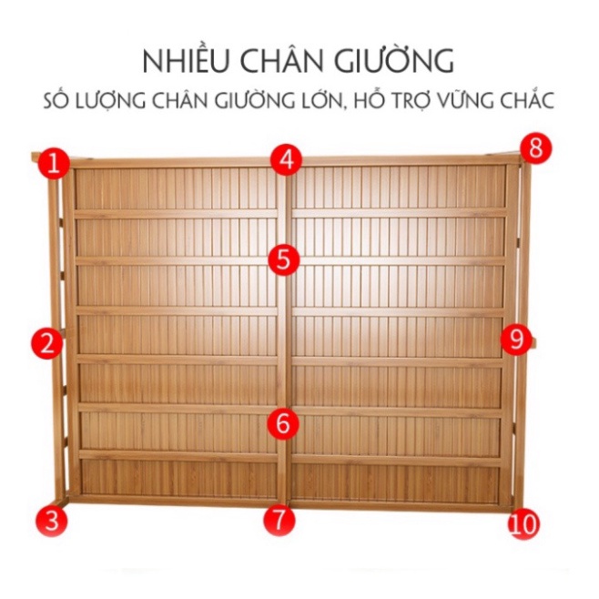 Giường Tre Đa Năng Gấp Gọn, Giường Nghỉ Trưa Văn Phòng Xông Hơi Tre Tự nhiên nhiều kích thước. Chắc bền giá rẻ.