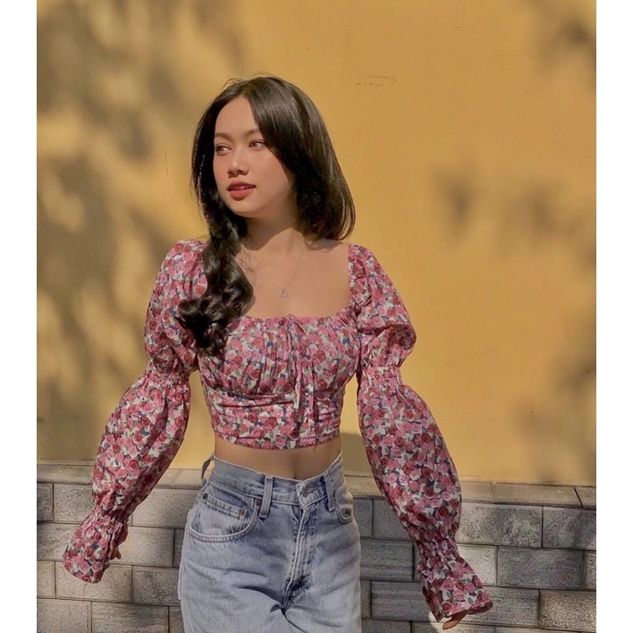 Áo nhún ngực tay phồng KARA TOP