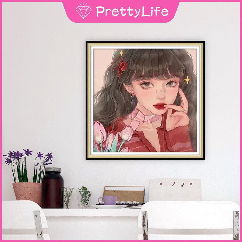 Bộ Tranh Đính Đá 5D Tự Làm Kích Thước 30x30cm / 40x40cm / 50x50cm Trang Trí Nhà Cửa