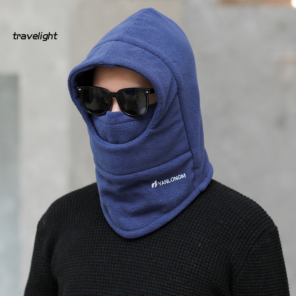 Du Lịch| Mũ Balaclava Màu Trơn Siêu Mềm Chống Lạnh Chống Trượt Không Vành Balaclava Cho Nam