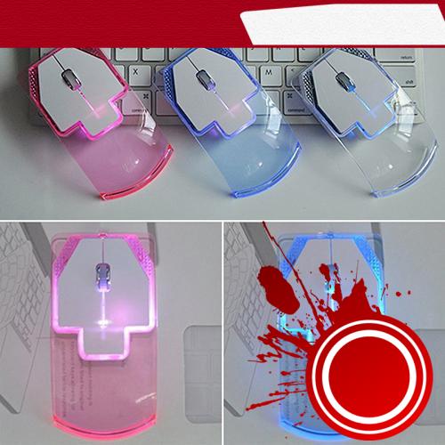 Chuột không dây trong suốt siêu mỏng 2.4GHz