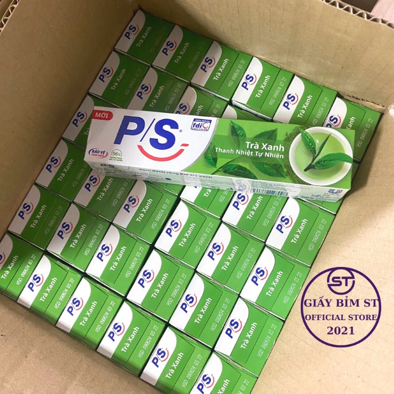 Kem đánh răng PS ngăn ngừa sâu răng hộp tuýp 180g hương bạc hà thơm mát