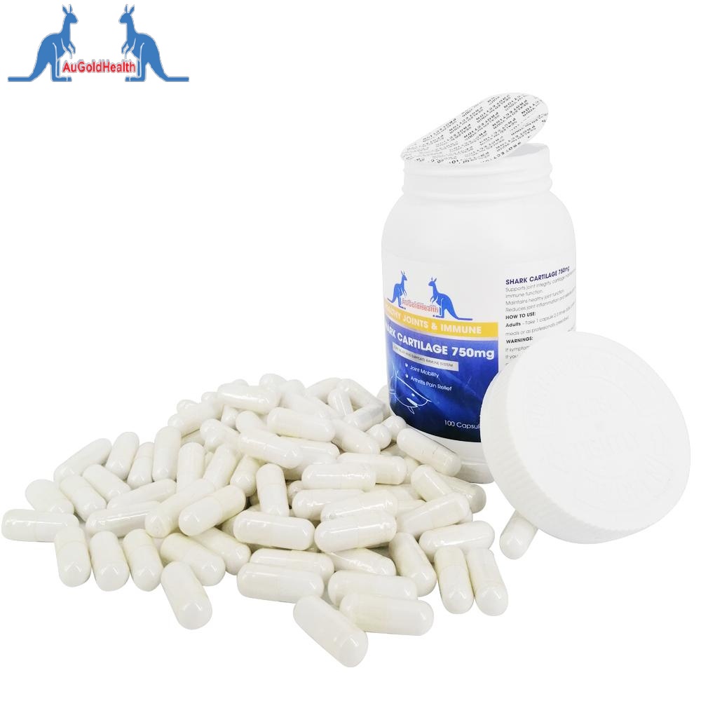 Viên Uống Xương Khớp Sụn Cá Mập Augoldhealth Shark Cartilage 750mg Của Úc _ Jena hàng ngoại