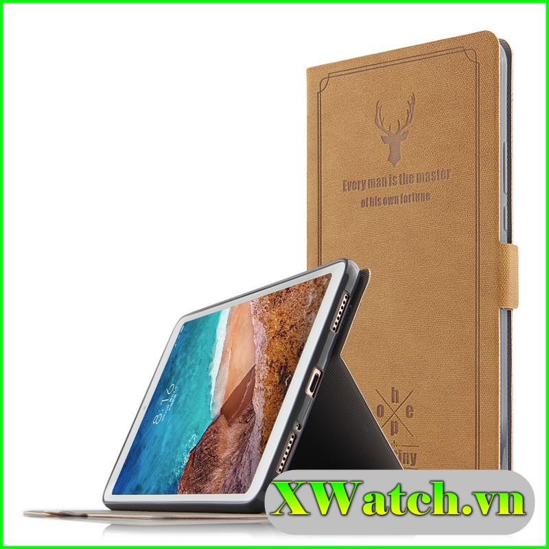 Bao da Xiaomi Mipad 4 Mipad 4 8 inch / Mipad 4 plus 10.1 inch  Mipad 5 Mipad 5 pro họa tiết hươu nai