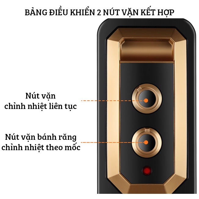 Máy sưởi dầu  Yangzi YL-1809 làm ấm tự nhiên kèm giá phơi làm ấm phòng 10-20m2