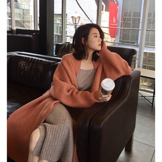 Áo Khoác Cardigan Len Dáng Dài