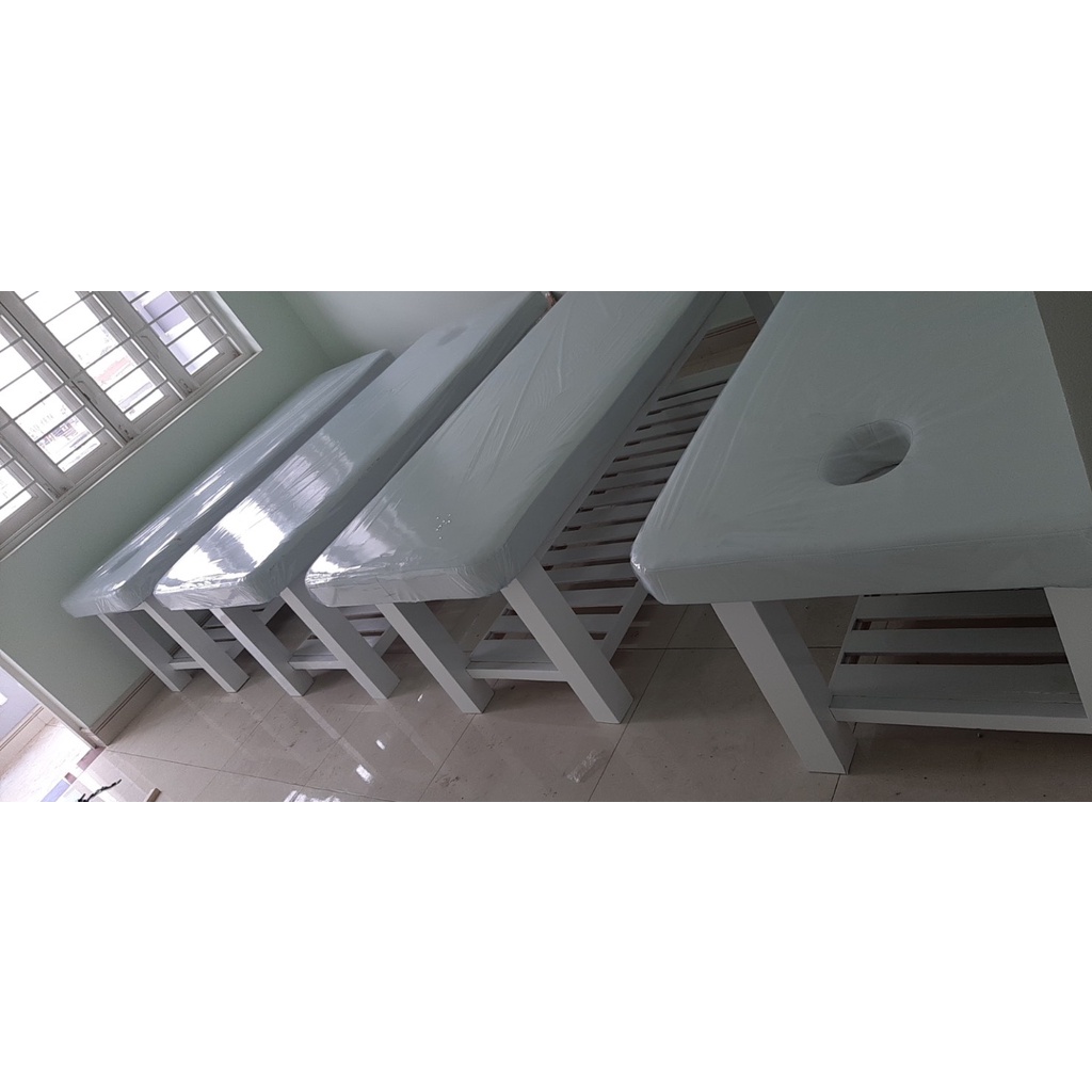 GIƯỜNG MASSAGE CHĂM SÓC DA CHÂN GỖ TRÀM CHÂN SIZE LỚN