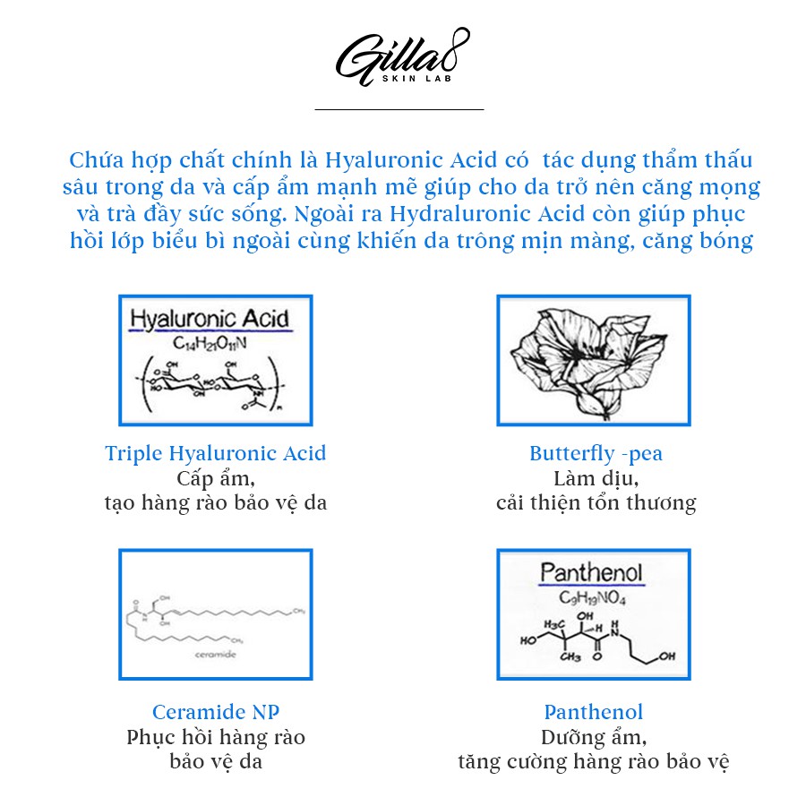 DƯỢC CHẤT CẤP NƯỚC GILLA8 DUAL SUPER POWER HYDRATING BOOSTER 50ML | BigBuy360 - bigbuy360.vn