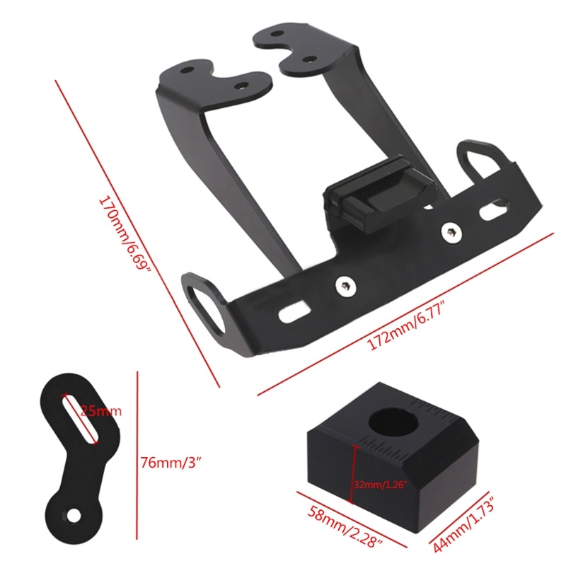 Khung Gắn Biển Số Xe Mô Tô MT09 FZ09 17-20 Chuyên Dụng