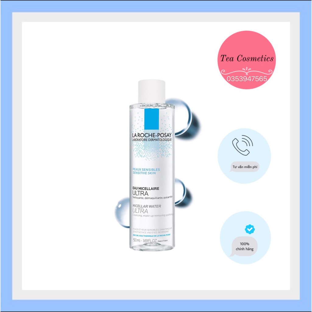 ( 50 ML ) NƯỚC TẨY TRANG LA ROCHE POSAY MICELLAR WATER ULTRA Da Nhạy Cảm