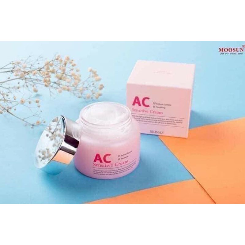 KEM AC Sensitive Cream  CHÍNH HÃNG MẪU MỚI 2020 SKINAZ HÀN QUỐC