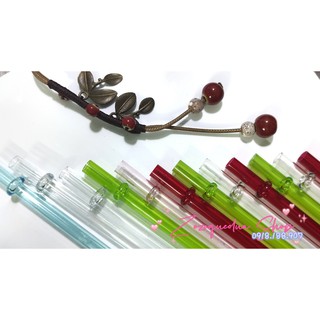 Ống hút mica, ống hút nhựa cứng trong 24cm sang trọng, tinh tế