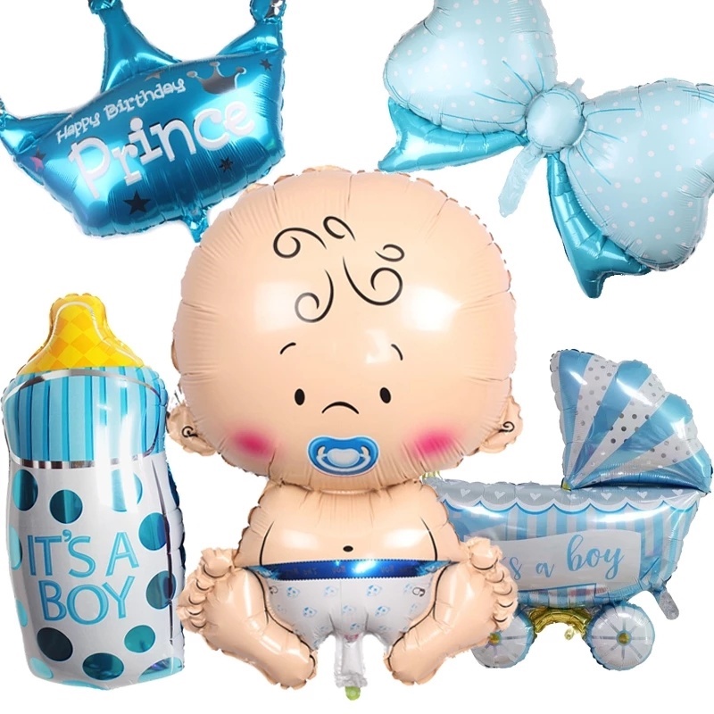 1 Bong Bóng Lá Nhôm Hình Vương Miện Màu Vàng Hồng Dùng Trang Trí Tiệc Sinh Nhật Cho Bé