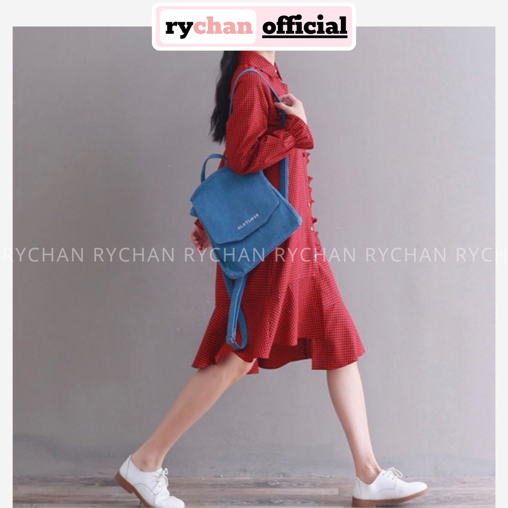 Đầm Váy Nữ Đi Chơi Caro Đỏ Phối Trắng Dài Có Túi Cực Hot Trend[ẢNH THẬT CUỐI] - DX9855