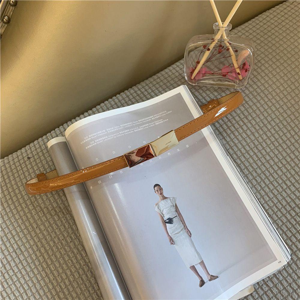 Thắt Lưng Da PU Nhiều Màu Sắc Phong Cách Cổ Điển Thời Trang Cho Nữ