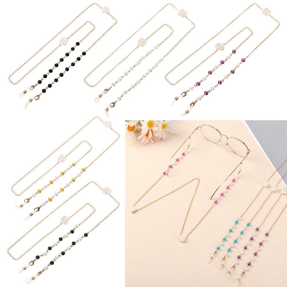 Chuỗi Dây Đeo Mắt Kính Chống Thất Lạc Đính Hoa Tiện Dụng Giá Đỡ