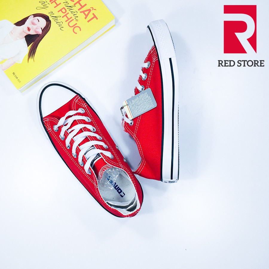 [Mã FAXANH1505 giảm 10k đơn từ 50k] Giày sneaker giá rẻ CV classic allstar đỏ cổ thấp ( size lẻ )