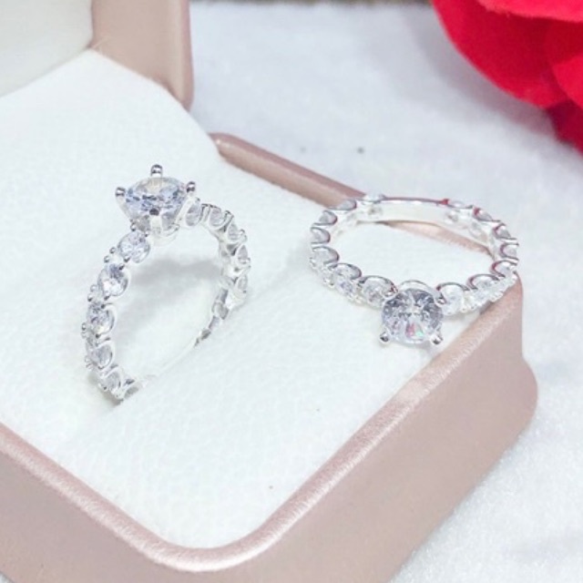 Nhẫn nữ bạc ta đính đá siêu sang lên tay xinh hết ý Mainomi Shop Bạc Xinh