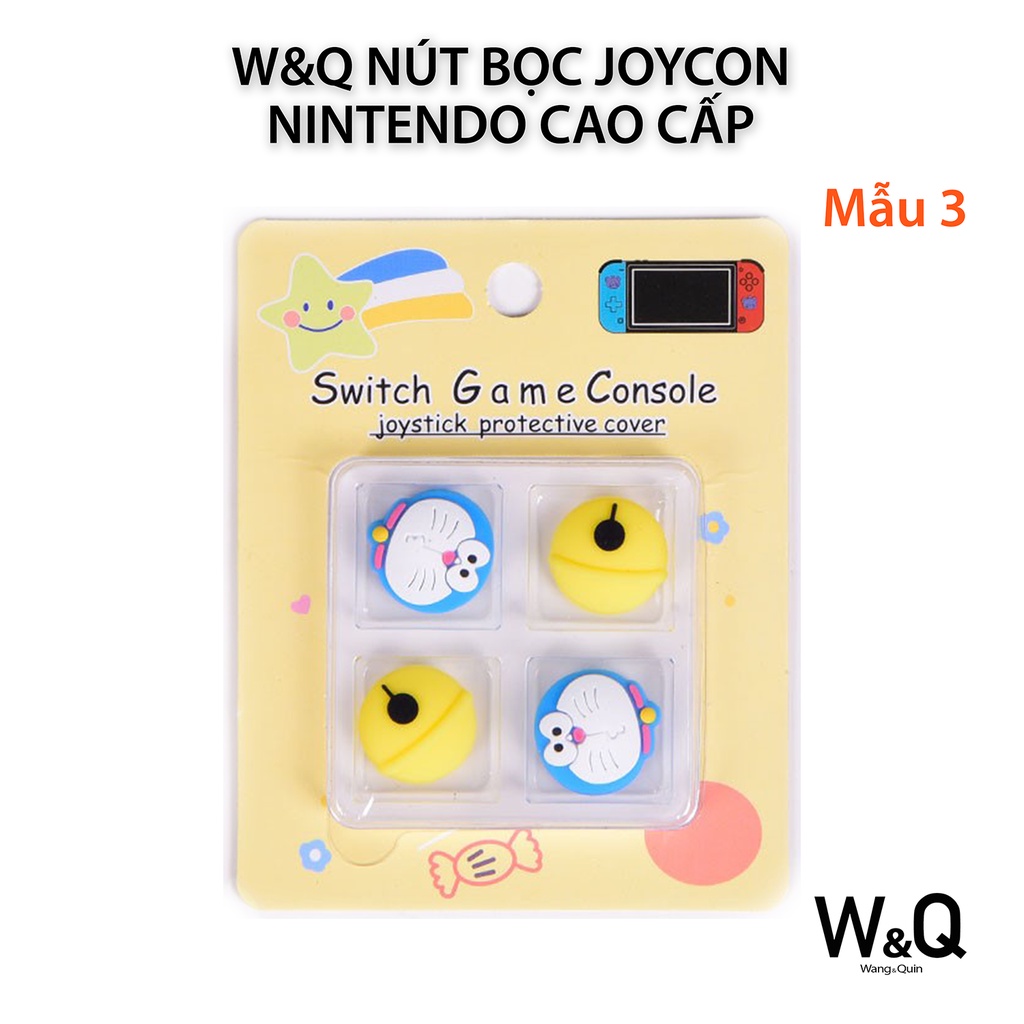 [Sẵn VN] W&amp;Q Set 4 Nút Bọc Analog Joycon Tay Cầm Cho Máy Chơi Game Nintendo Switch / Switch Lite/ OLED  Nhiều Mẫu