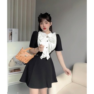 Đầm cổ sơ mi bèo bigsize 55kg-95kg🎀🎀