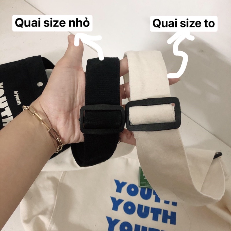 Túi đeo chéo YOUTH size nhỏ (điều chỉnh được chiều dài quai)