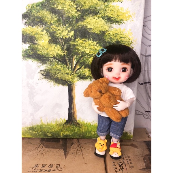 Bộ quần áo búp bê bjd 1/8, ob11