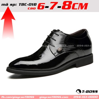 cao 6cm - 7cm - 8cm; giày cao Công Sở t-Boss TBC-01Đ; da bò cao cấp