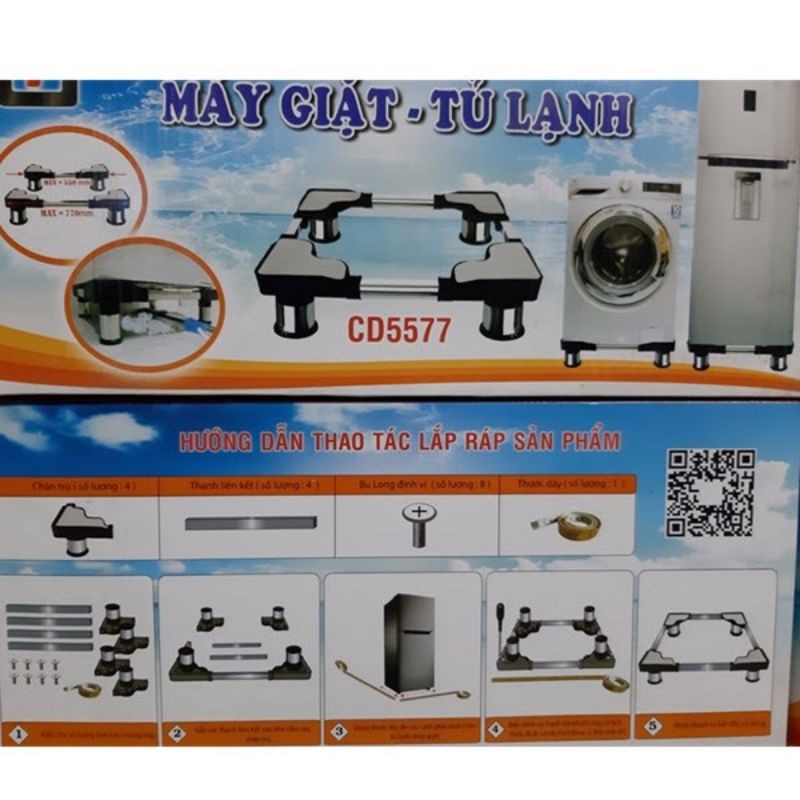 Chân máy giặt, tủ lạnh đa năng loại lớn