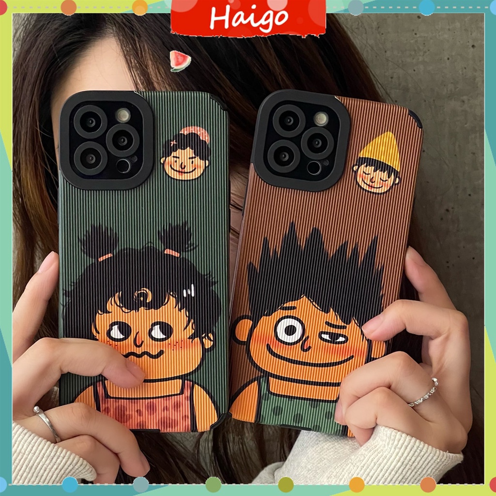 Ốp Điện Thoại Nhựa Cứng In Hình Cặp Đôi Vui Nhộn Cho iPhone14 13 12 mini 11 PRO MAX 6 / 6s 7 / 8plus SE2 X / XS XR XSMAX #Hg5026
