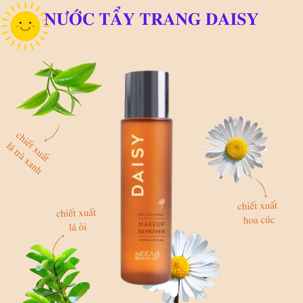 Combo Sữa rửa mặt Mật Nhân Sâm 80ml + Nước tẩy trang Daisy 150ml 36 vị MeeA Origin chính hãng, combo làm sạch chuyên sâu