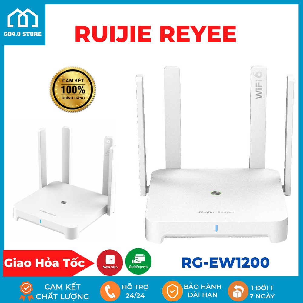 Bộ Phát WiFi RUIJIE RG-EW1200G - PRO Dual Band AC1300 - RG-WE1200 - Dual Band AC1200 - Chính Hãng
