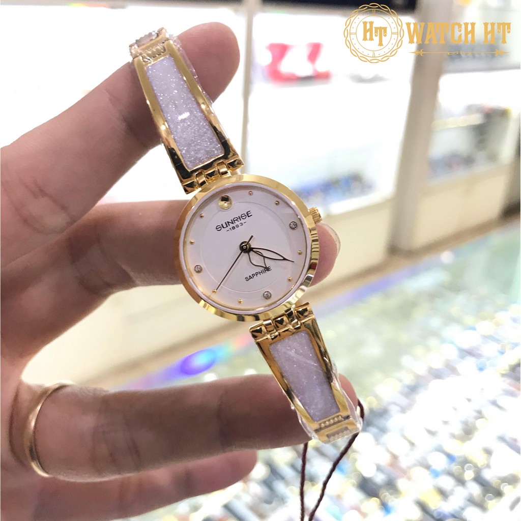 Đồng hồ nữ SUNRISE 9957SA full hộp, thẻ chính hãng, Kính Sapphire chống xước chống nước tuyệt đối | BigBuy360 - bigbuy360.vn
