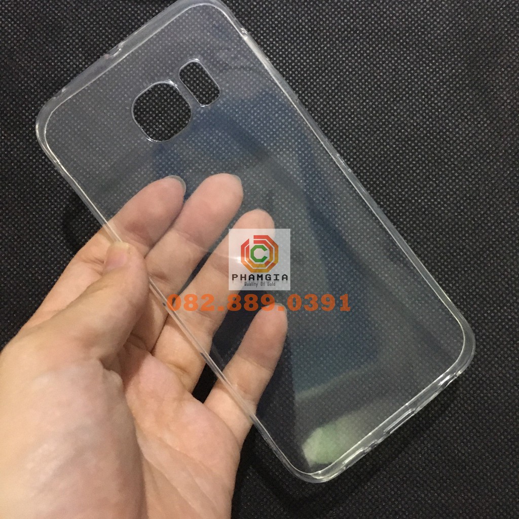 Ốp lưng SamSung S7 Edge loại chống sốc và loại dẻo trong có viền gồ bảo vệ cam bền đẹp