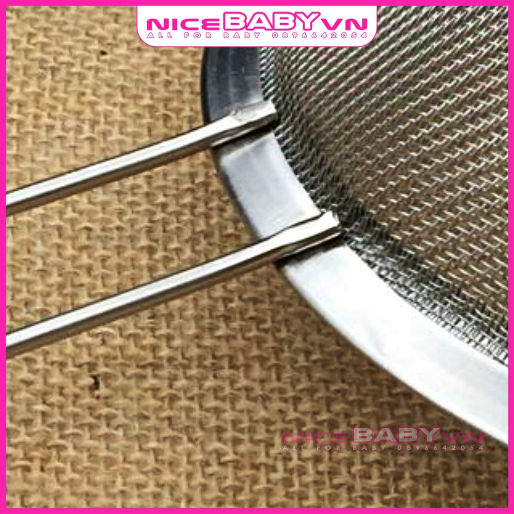 Rây Lọc Inox Loại Tốt Cho Bé Ăn Dặm Lưới Nhỏ Nhiều Kích Thước NiceBabyVn