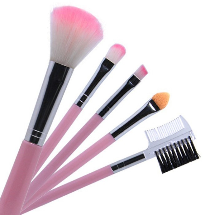 G8 DE Bộ Cọ Mini Hồng 5 Chi Tiết 8 G8