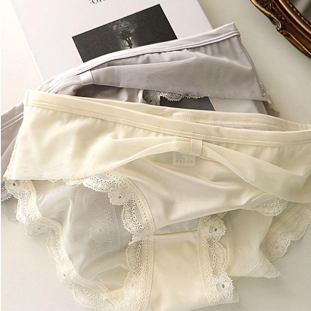 BACK2LIFE Quần Lót Ren Thoáng Khí Màu Sắc Quyến Rũ Cho Nữ