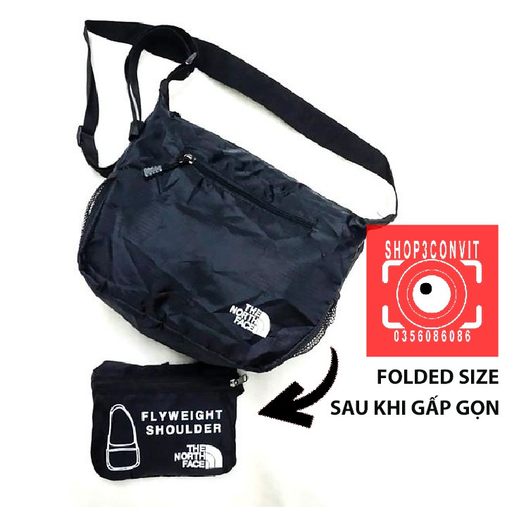 Túi đeo chéo gấp gọn tiện dụng TNF Foldable Bag Flyweight  Shoulder