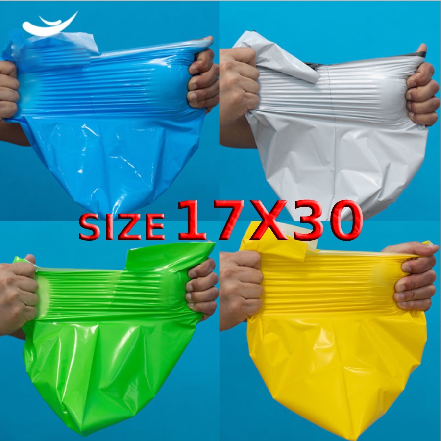 Túi gói hàng niêm phong Size 17x30 Cuộn 100 Túi Có Keo Dán Bảo Mật - MG1