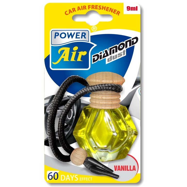 Tinh dầu khuếch tán treo ô tô Power Air Car freshener Diamond Dust 9ml (Lựa chọn mùi hương)