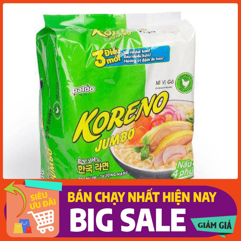MÌ HÀN QUỐC KORENO JUMBO - Mỳ ăn liền ngon số 1 hàn quốc