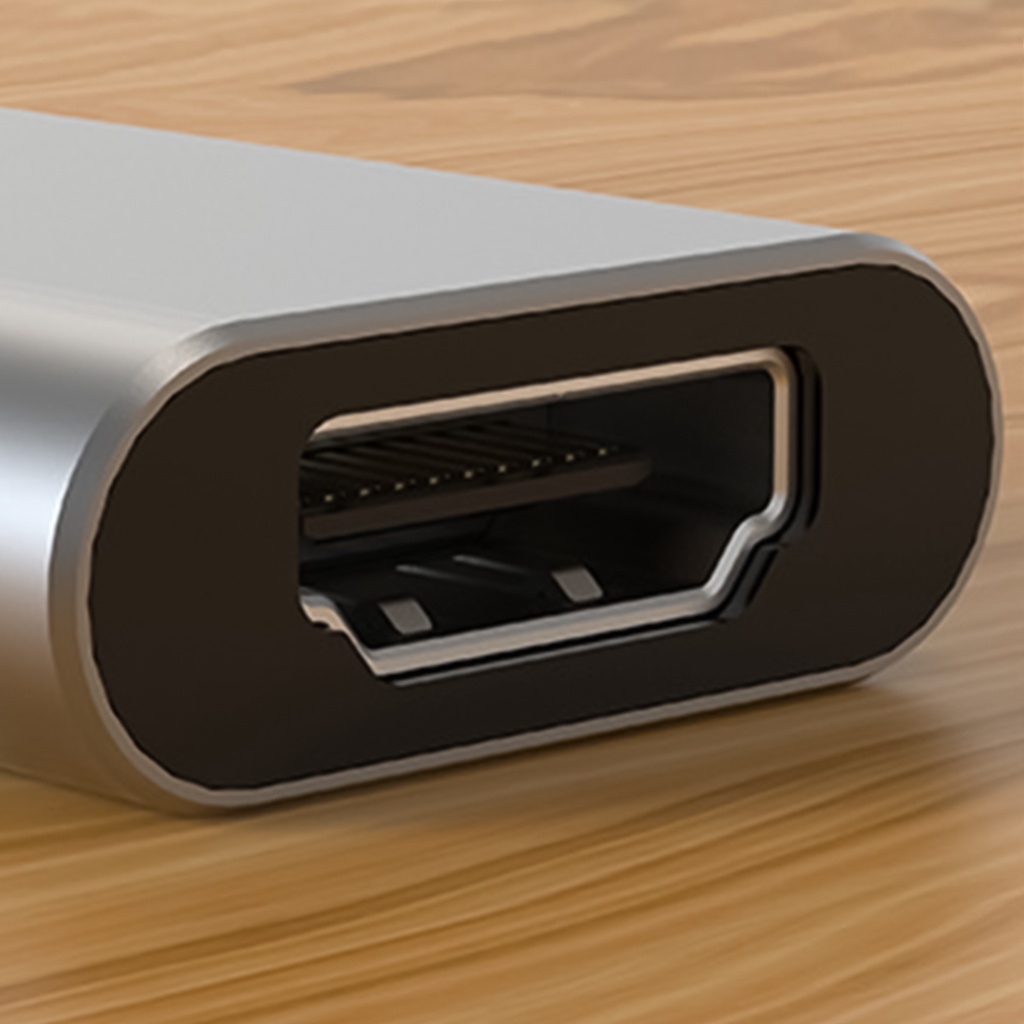 Bộ chuyển đổi HUB 4 trong 1 chống nhiễu ổn định Type-c sang USB Type C HDMI