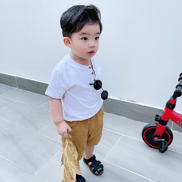 Quần kaki cho bé trai ngắn mềm cho Bé  9 -28kg